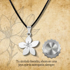 colgante Flor de azahar Acero Plateado - cotigo