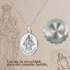 Medalla Virgen del Remedio en Acero Inoxidable Plateado - cotigo