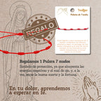 Llavero Virgen de la Soledad con Imagen Coloreado diseño