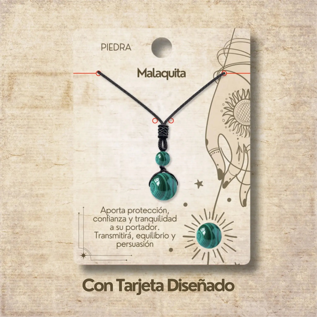 Colgante de Malaquita de bola 14mm - cotigo
