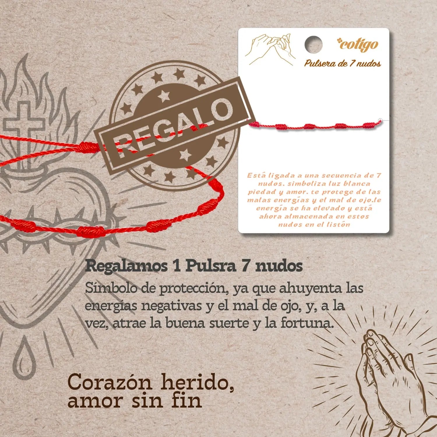 Llavero de Madera con CORAZON DE JESUS - cotigo