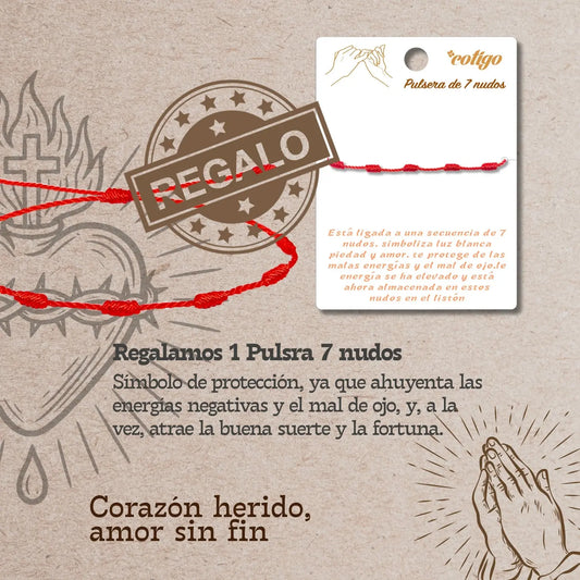 Llavero de Madera con CORAZON DE JESUS - cotigo