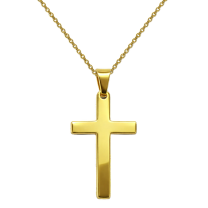 Collar Cruz en Acero Inoxidable – Clásico y Atemporal