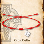 Pulsera 7 Nudos con Cruz Celta color Plateado - cotigo