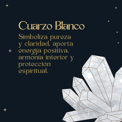 Colgante Tetragrammatón con Nudo de Bruja y Cuarzo Blanco – Amuleto de Protección, Luz y Energía Positiva en Acero Inoxidable