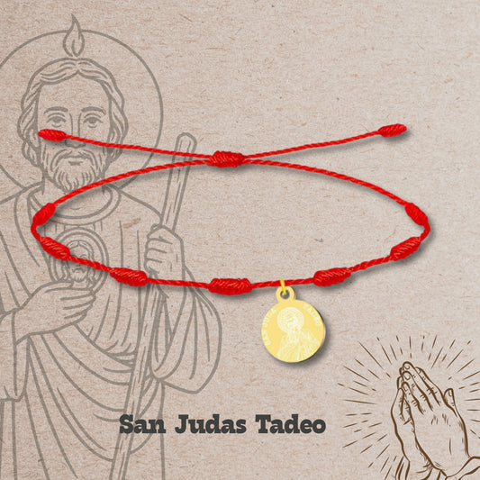 Pulsera 7 nudos con SAN JUDAS TADEO
