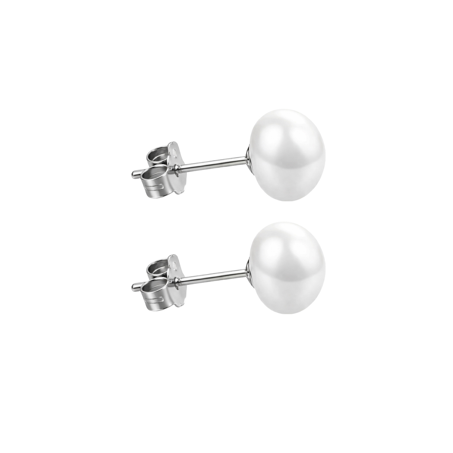 Pendientes de Perlas en Forma Oval