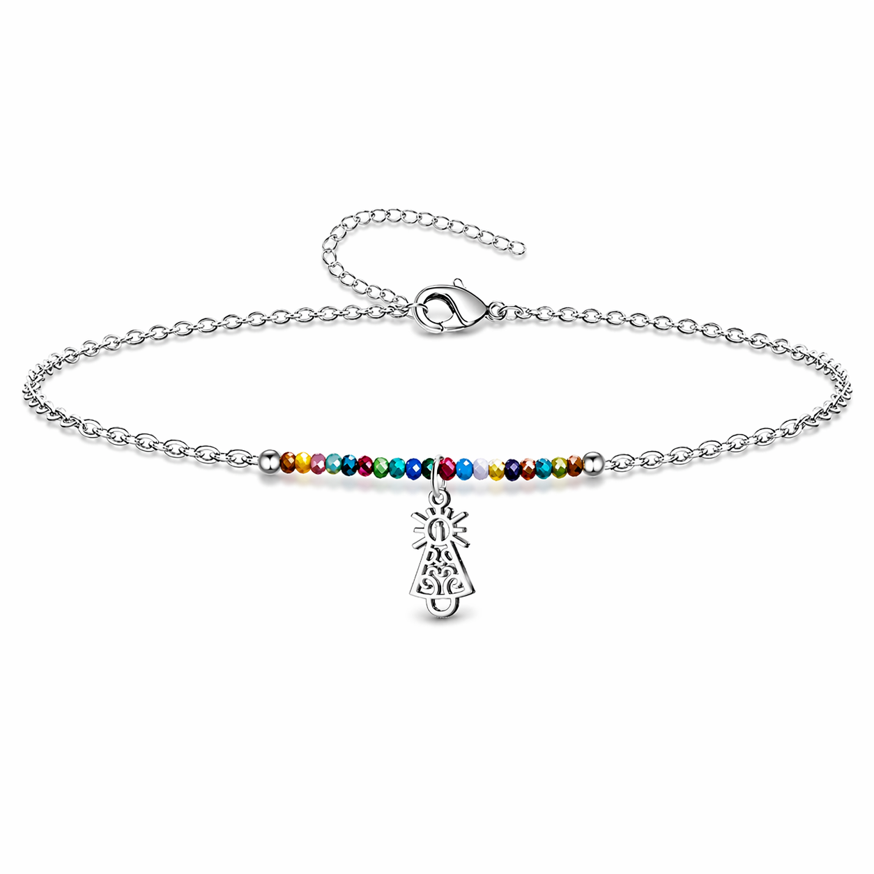 Pulsera Virgen del Pilar Multicolor en Acero cotigo