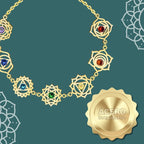 Pulsera 7 Chakras Acero Inoxidable Plateado - cotigo
