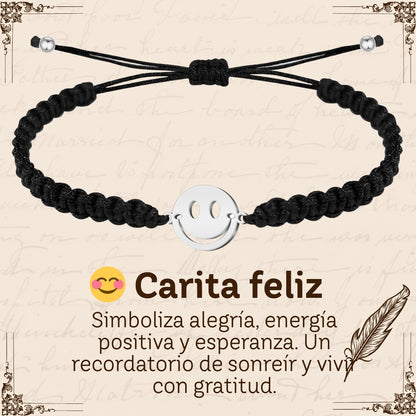 Pulsera Hilo Destino Hecho a Mano 🧵 con Amuleto de Suerte y Protección 🍀 en Acero Inoxidable 💎