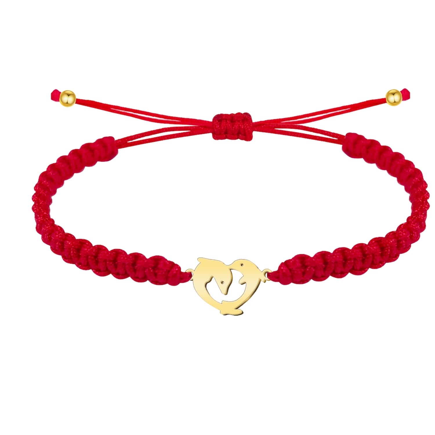 Pulsera Hilo Destino Delfín Acero