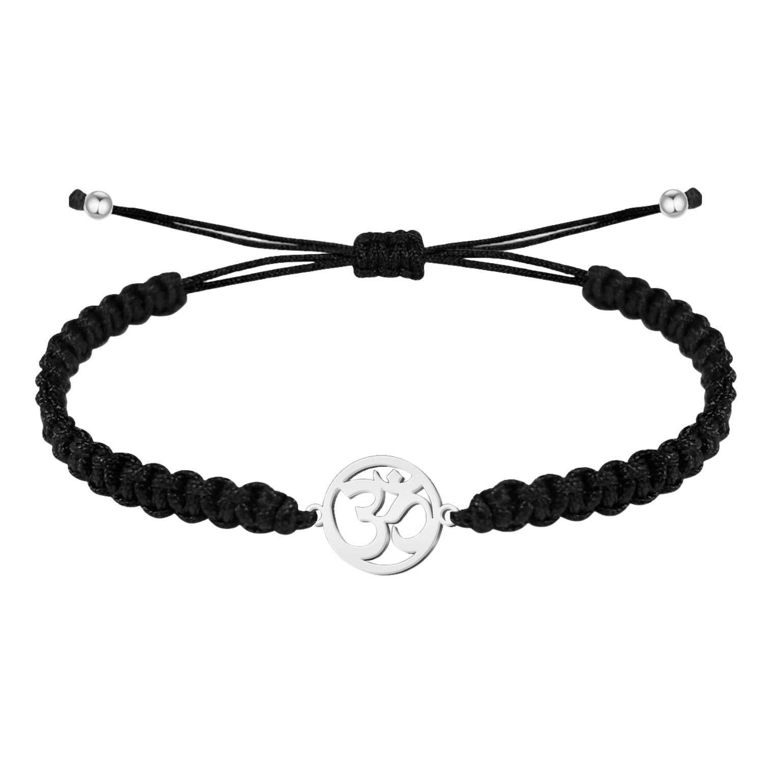 Pulsera Hilo Destino Símbolo OM Acero