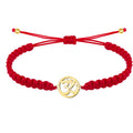 Pulsera Hilo Destino Símbolo OM Acero