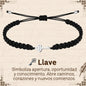 Pulsera Hilo Destino Hecho a Mano 🧵 con Amuleto de Suerte y Protección 🍀 en Acero Inoxidable 💎 - cotigo