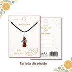 Colgante Ángel de la Guarda en Jade Rojo - cotigo