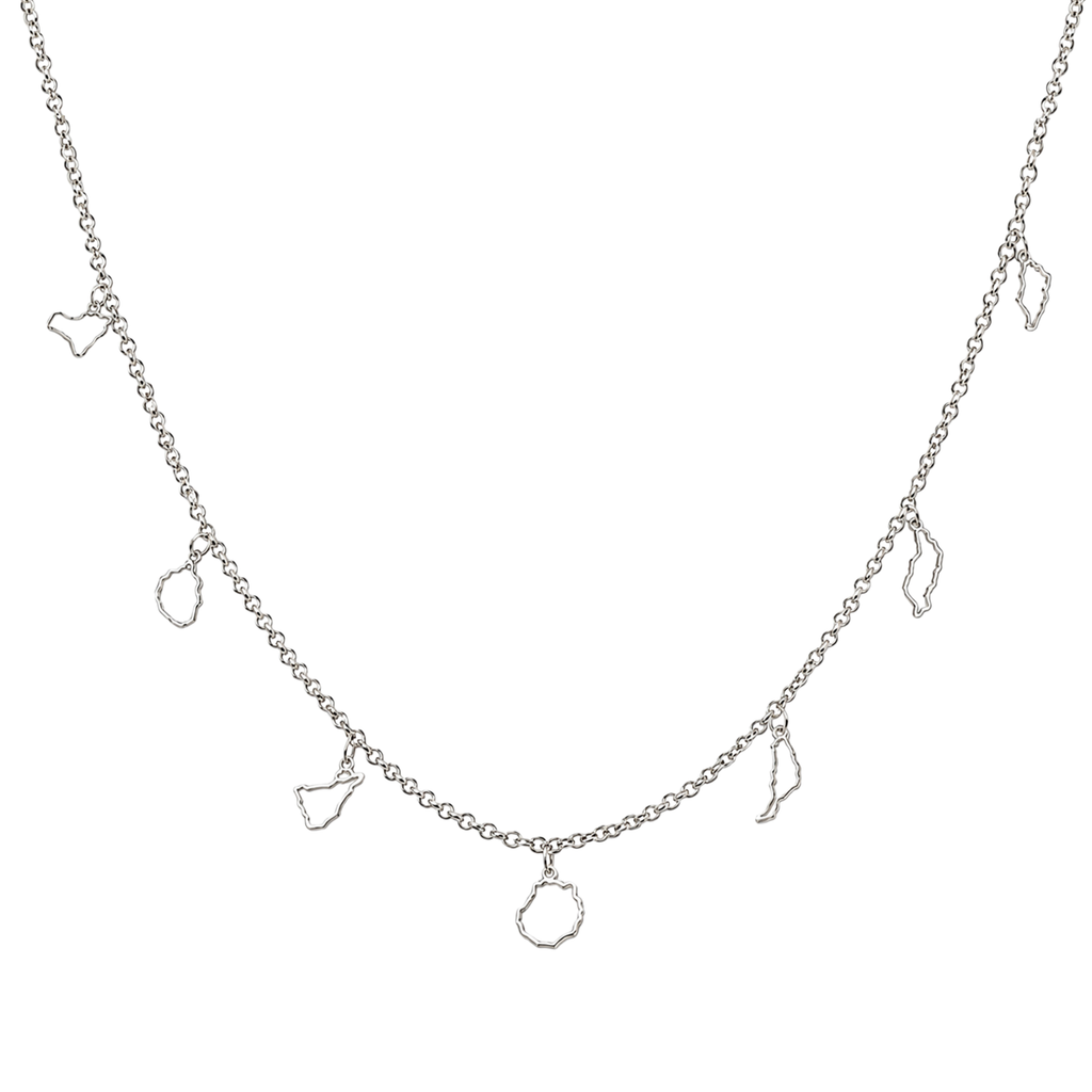 Collar 7 Islas Canarias Siluetas de Acero