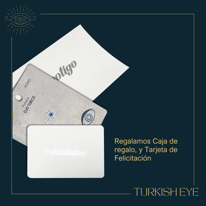 Pulsera Ojo turco Acero color Plateado
