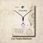 Colgante de Cuarzo de rosa de bola 14mm - cotigo