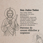 Llavero de Madera con SAN JUDAS TADEO - cotigo