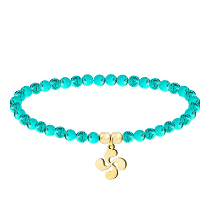 Pulsera tuquesa -LAUBURU-Dorado