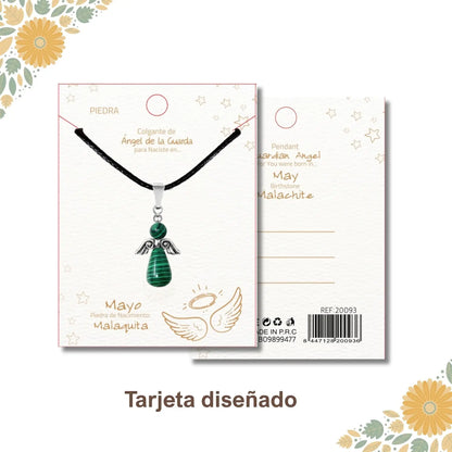 Colgante Ángel de la Guarda en Malaquita - cotigo