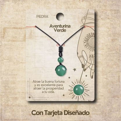 Colgante de Aventurina verde de bola 14mm