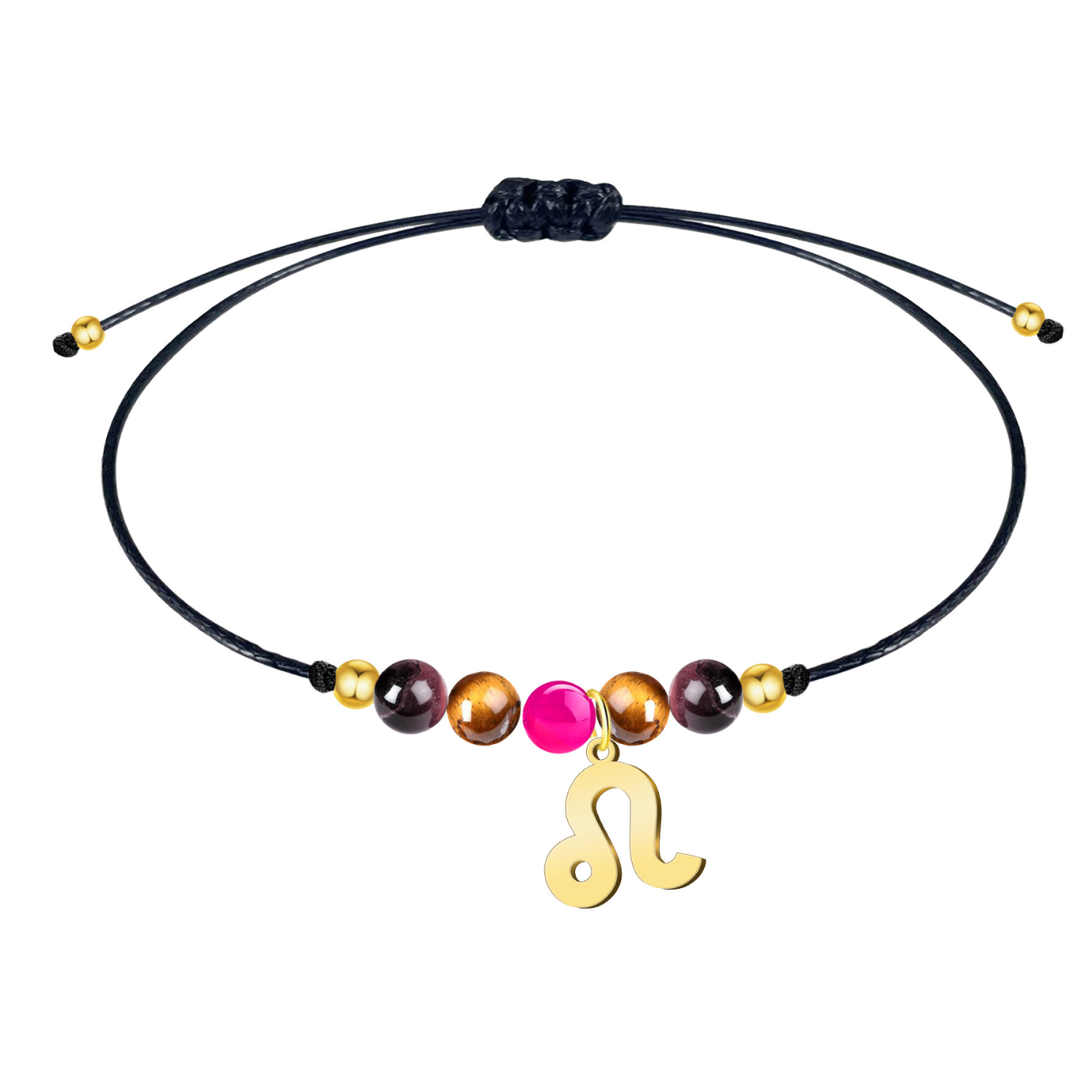 Pulsera de Piedra Natural con Colgante de Zodíaco