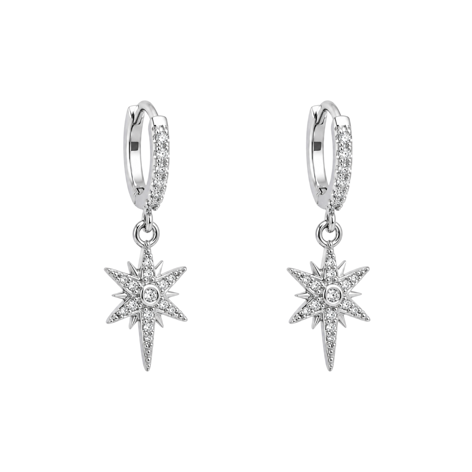 Pendientes de Aro con Estrella Polar