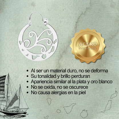 21719 Argolla Canaria 30mm Acero Plateado