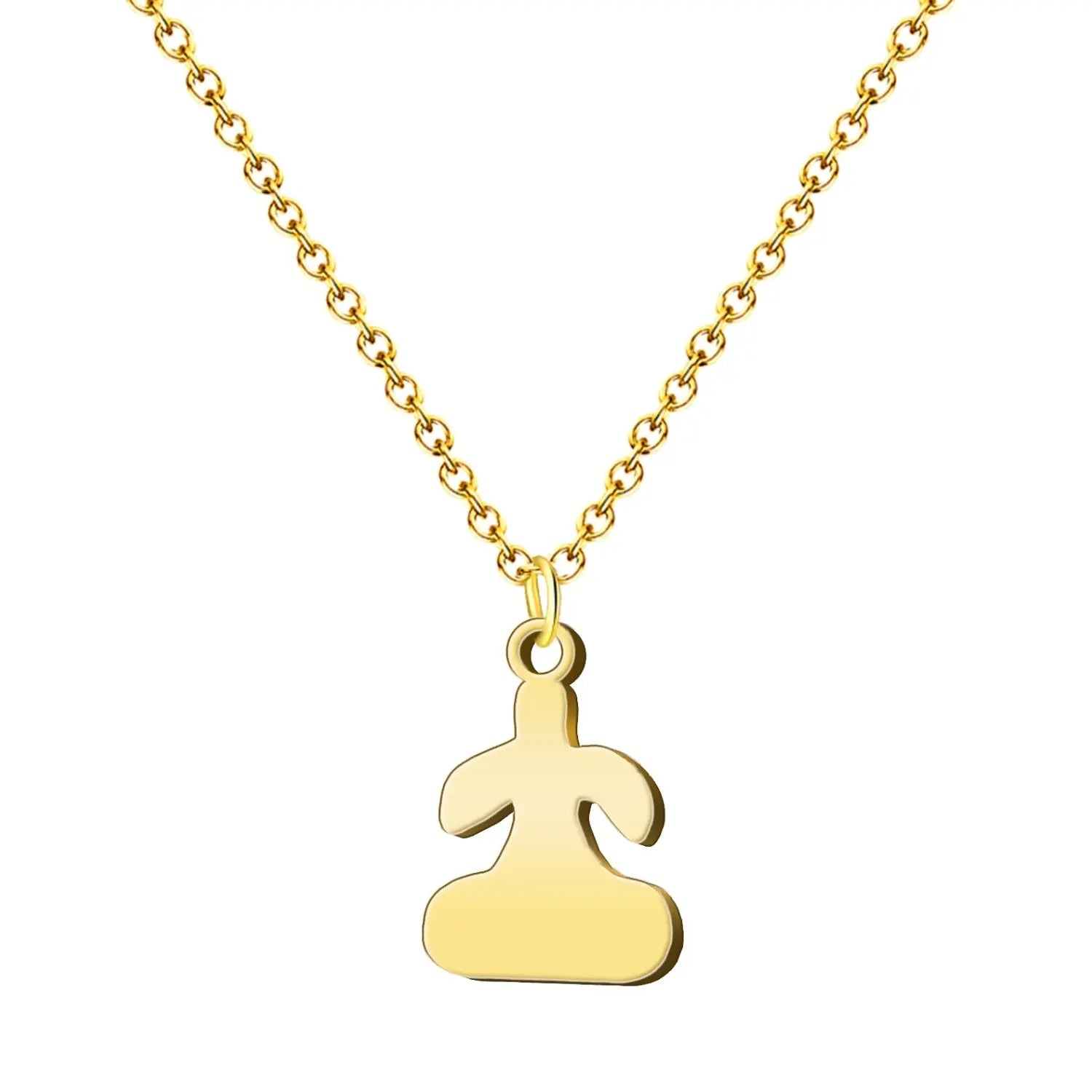 Collar  Con Idolo de Tara Acero Dorado - cotigo