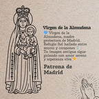 Colgante Virgen de la Almudena Acero Dorado - cotigo