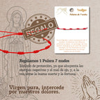 Llavero de Madera con Virgen de Lourdes cotigo
