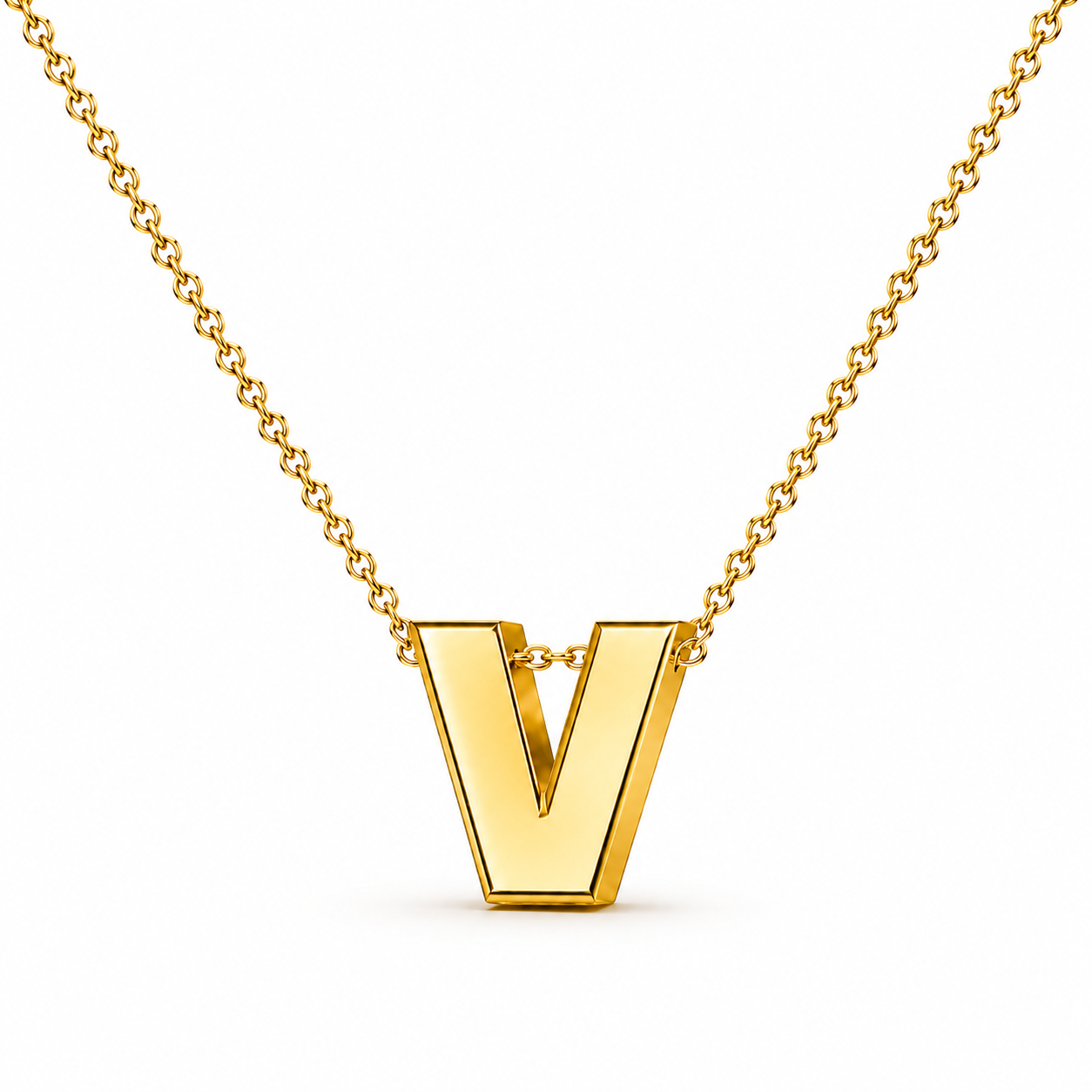Collar Letra Inicial Dorado