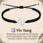 Pulsera Hilo Destino Hecho a Mano 🧵 con Amuleto de Suerte y Protección 🍀 en Acero Inoxidable 💎 - cotigo