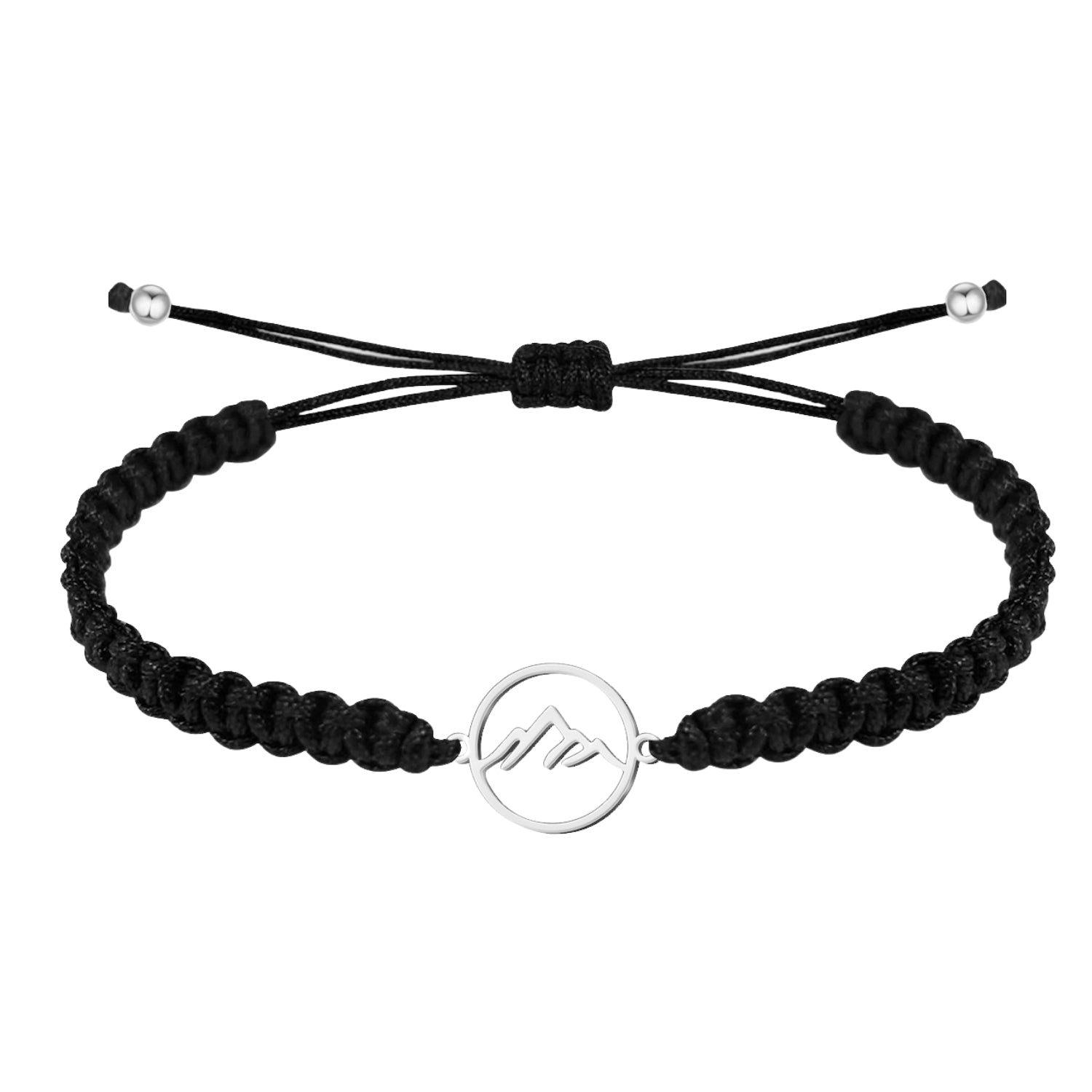 Pulsera Hilo Destino Montaña Acero