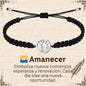 Pulsera Hilo Destino Hecho a Mano 🧵 con Amuleto de Suerte y Protección 🍀 en Acero Inoxidable 💎 - cotigo