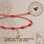 Pulsera 7 Nudos Virgen del Rocío Acero Dorado - cotigo