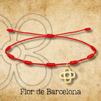 Pulsera 7 nudos con  Flor Barcelona Acero Dorado - cotigo