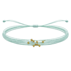 Pulsera Multihilo Encerado con Cuentas de Acero Inoxidable