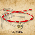 Pulsera 7 nudos con Ojo de Horus color Dorado - cotigo