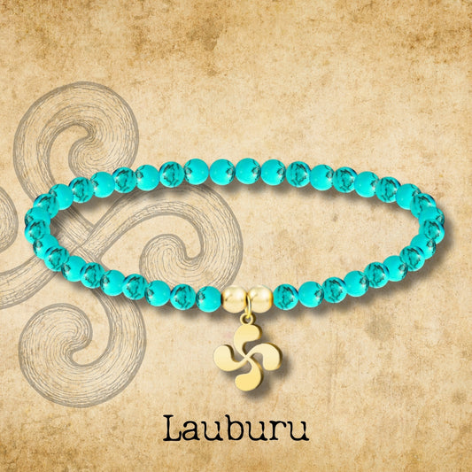 Pulsera tuquesa -LAUBURU-Dorado