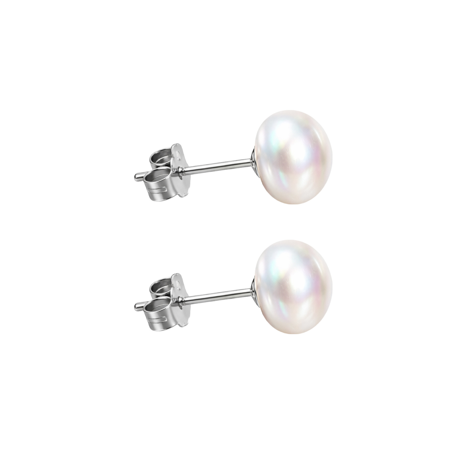 Pendientes de Perlas en Forma Oval