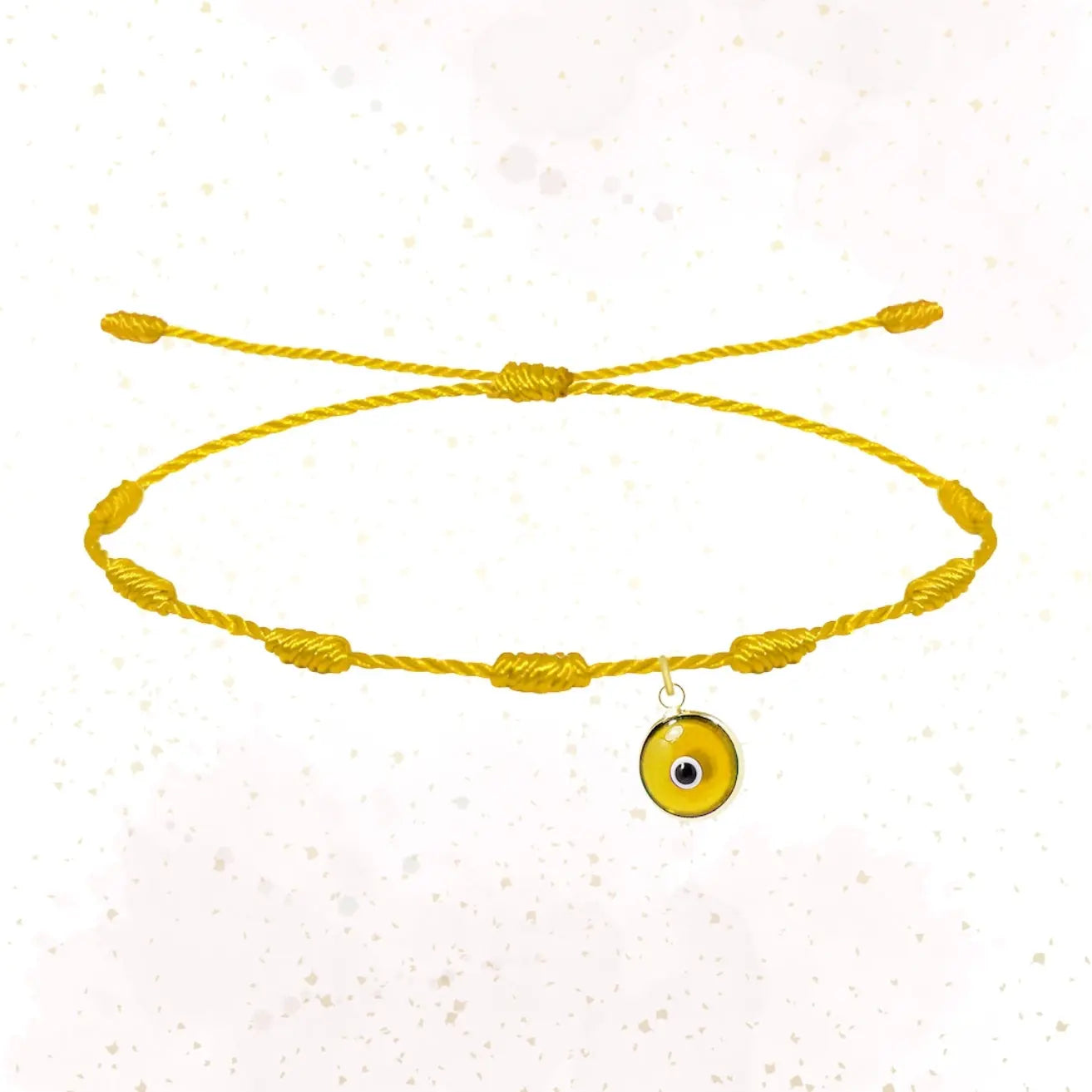 Pulseras 7 Nudos con Ojo de Turco Hecha A Mano con Varios Colores textura