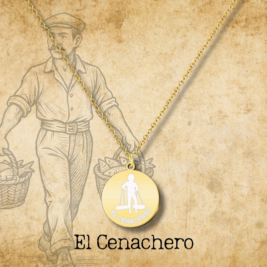 Colgante el Cenachero Acero Dorado