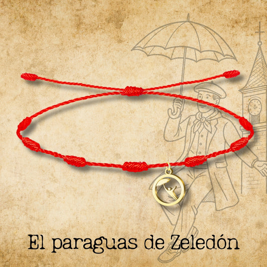 Pulsera 7 Nudo -El paraguas de Zeledón -Dorado