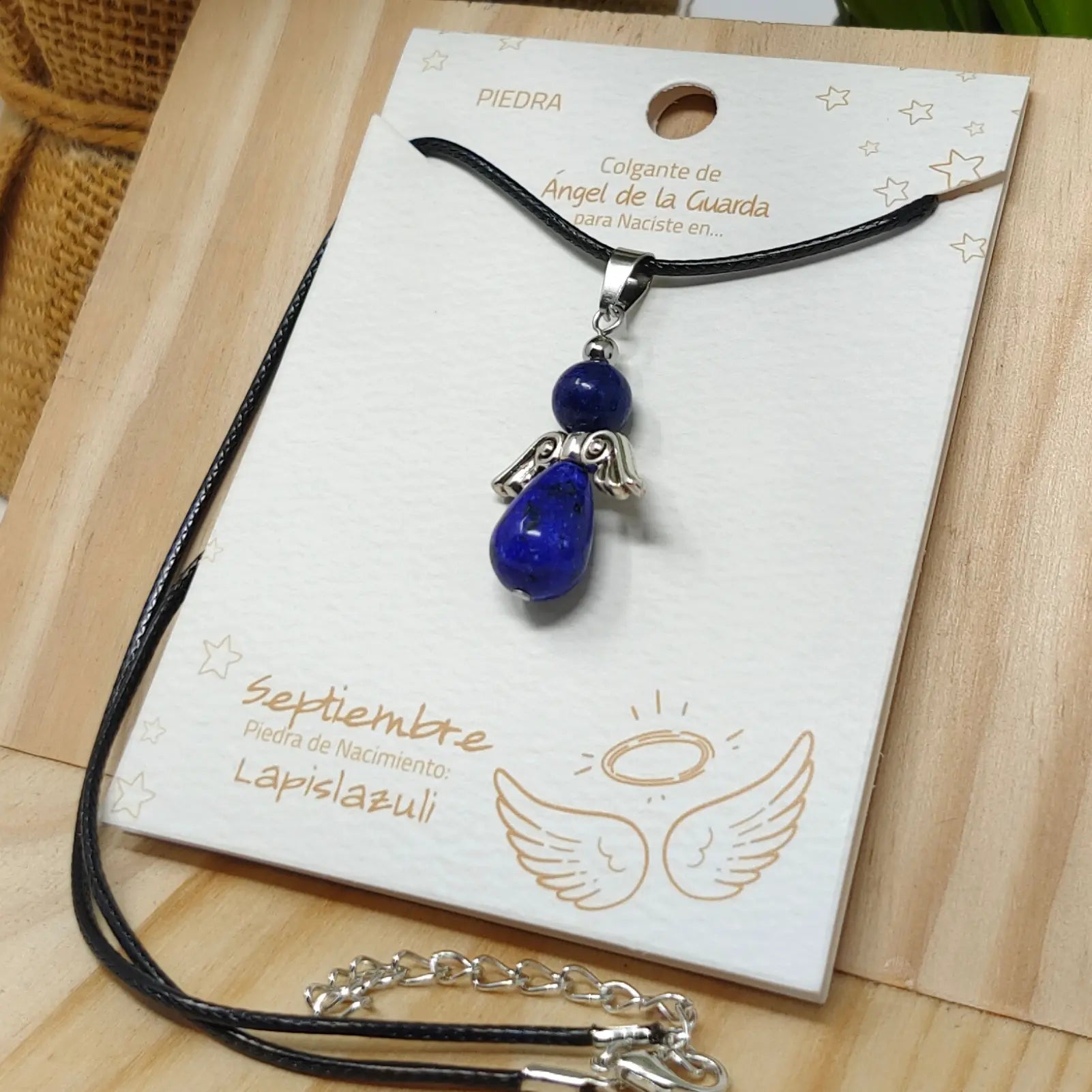 Colgante Ángel de la Guarda en Lapislázuli - cotigo