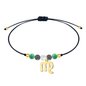 Pulsera de Piedra Natural con Colgante de Zodíaco