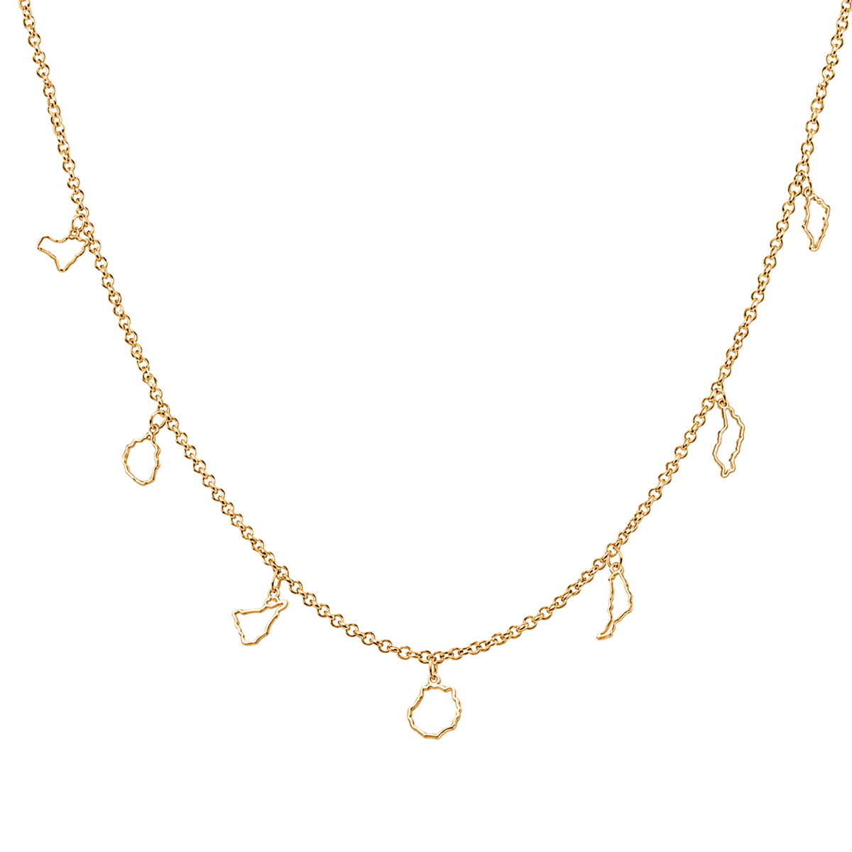 Collar 7 Islas Canarias Siluetas de Acero