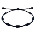 Pulsera 7 Nudos Negro
