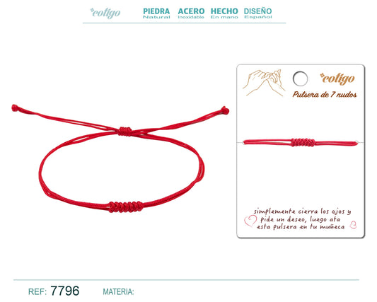 Pulsera 7 nudos Modelo especial